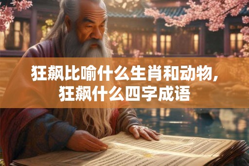 狂飙比喻什么生肖和动物,狂飙什么四字成语