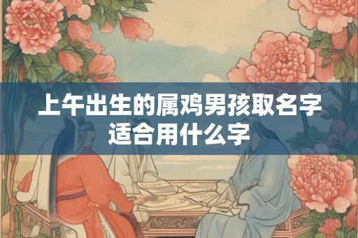 上午出生的属鸡男孩取名字适合用什么字