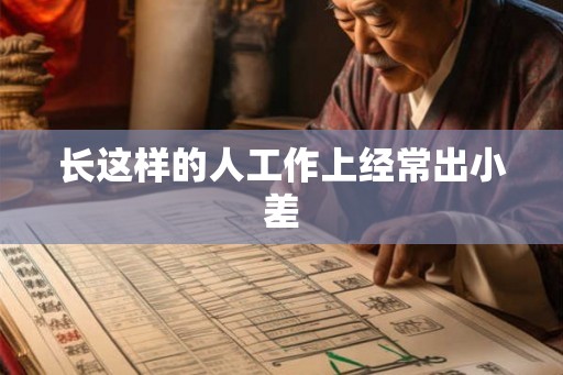 长这样的人工作上经常出小差