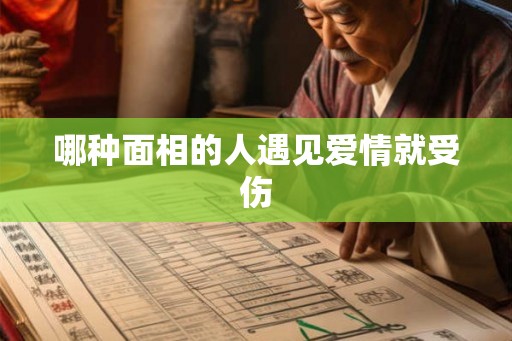 哪种面相的人遇见爱情就受伤