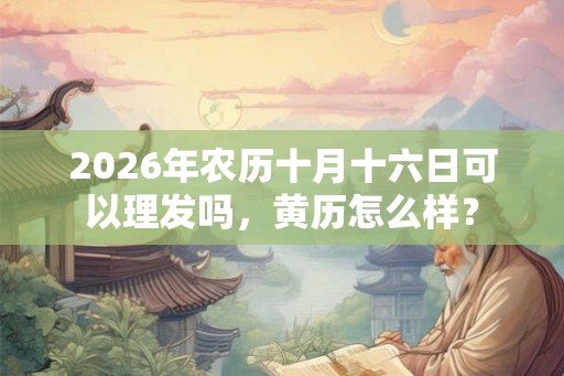 2026年农历十月十六日可以理发吗，黄历怎么样？