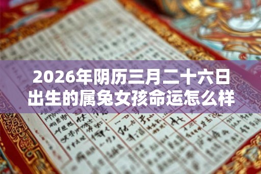 2026年阴历三月二十六日出生的属兔女孩命运怎么样
