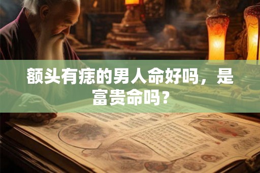 额头有痣的男人命好吗，是富贵命吗？