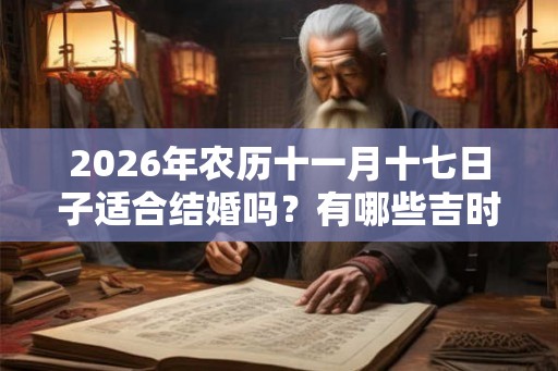 2026年农历十一月十七日子适合结婚吗？有哪些吉时？