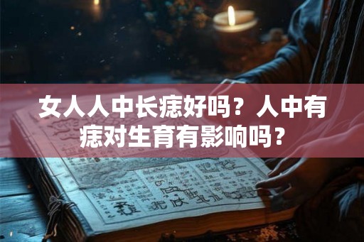 女人人中长痣好吗？人中有痣对生育有影响吗？