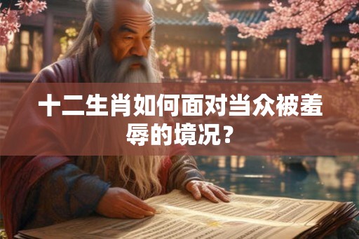 十二生肖如何面对当众被羞辱的境况？