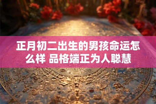 正月初二出生的男孩命运怎么样 品格端正为人聪慧