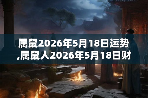 属鼠2026年5月18日运势,属鼠人2026年5月18日财运,生肖鼠2026年5月18日运势