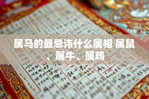 属马的最忌讳什么属相 属鼠、属牛、属鸡