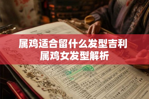属鸡适合留什么发型吉利 属鸡女发型解析
