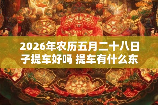 2026年农历五月二十八日子提车好吗 提车有什么东西要拿