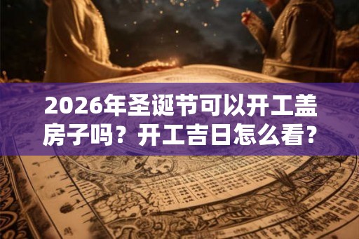 2026年圣诞节可以开工盖房子吗?开工吉日怎么看? 2026年圣诞节可以开工盖房子吗?开工吉日怎么看?