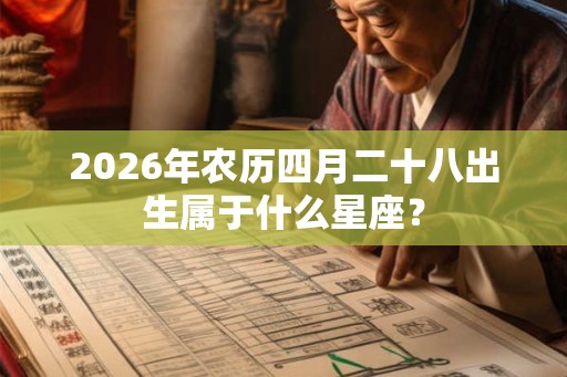 2026年农历四月二十八出生属于什么星座? 2026年农历四月二十八出生属于什么星座?