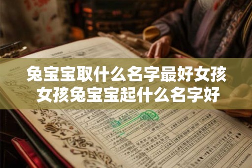 兔宝宝取什么名字最好女孩 女孩兔宝宝起什么名字好