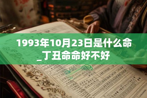 1993年10月23日是什么命_丁丑命命好不好