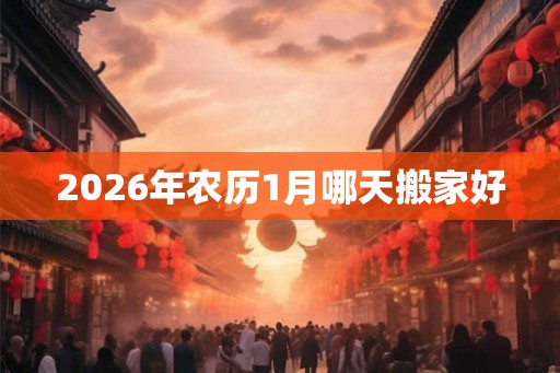 2026年农历1月哪天搬家好