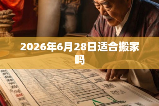 2026年6月28日适合搬家吗 2026年6月28日适合搬家吗