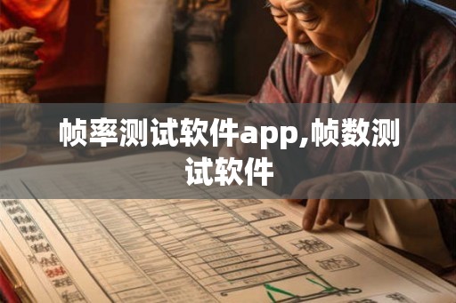 帧率测试软件app,帧数测试软件