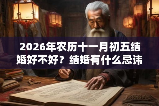2026年农历十一月初五结婚好不好?结婚有什么忌讳? 2026年农历十一月初五结婚好不好?结婚有什么忌讳?