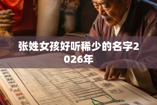 张姓女孩好听稀少的名字2026年