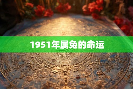1951年属兔的命运 1951年属兔的命运