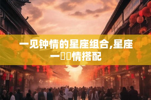 一见钟情的星座组合,星座一見鐘情搭配