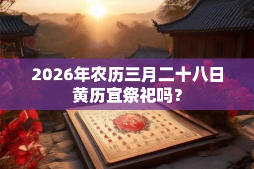2026年农历三月二十八日黄历宜祭祀吗？