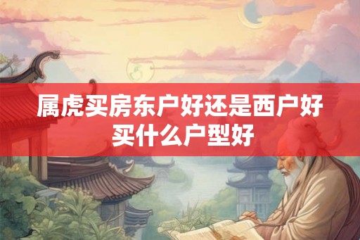 属虎买房东户好还是西户好 买什么户型好