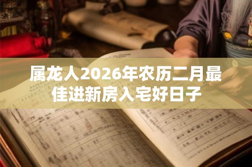 属龙人2026年农历二月最佳进新房入宅好日子