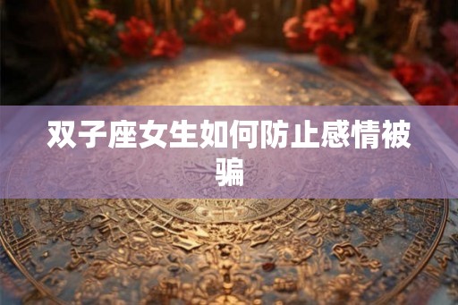 双子座女生如何防止感情被骗 双子座女生如何防止感情被骗