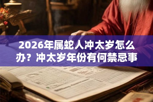 2026年属蛇人冲太岁怎么办？冲太岁年份有何禁忌事项？