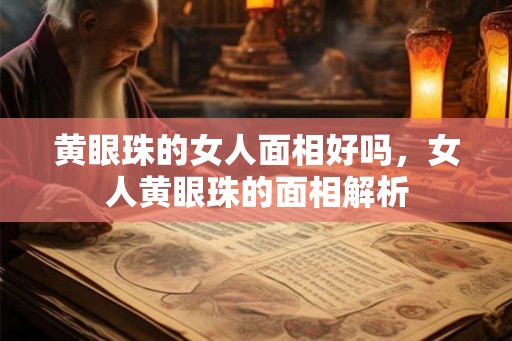 黄眼珠的女人面相好吗,女人黄眼珠的面相解析 黄眼珠的女人面相好吗,女人黄眼珠的面相解析