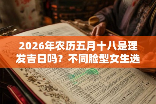 2026年农历五月十八是理发吉日吗？不同脸型女生选择发型