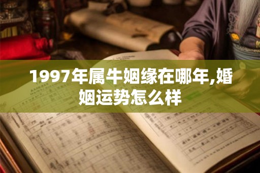 1997年属牛姻缘在哪年,婚姻运势怎么样