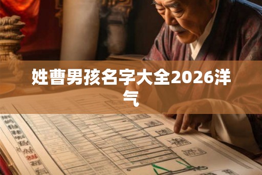 姓曹男孩名字大全2026洋气