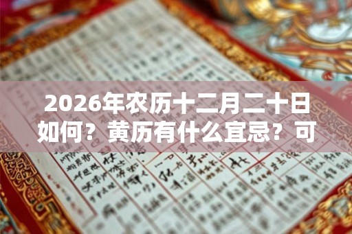 2026年农历十二月二十日如何？黄历有什么宜忌？可以出殡吗？