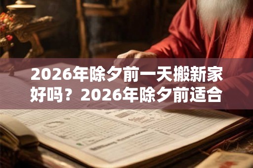 2026年除夕前一天搬新家好吗？2026年除夕前适合搬家的日子