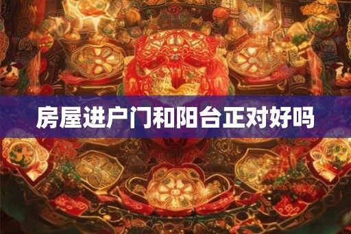 房屋进户门和阳台正对好吗