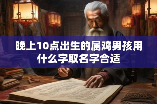 晚上10点出生的属鸡男孩用什么字取名字合适