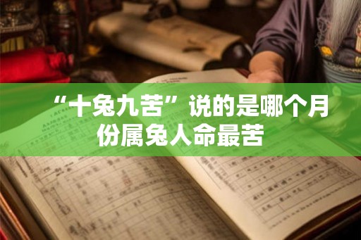“十兔九苦”说的是哪个月份属兔人命最苦