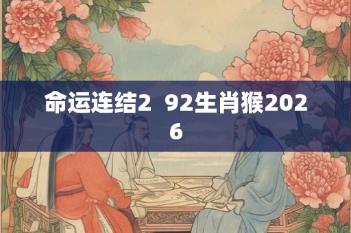 命运连结2  92生肖猴2026