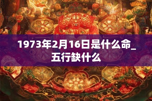 1973年2月16日是什么命_五行缺什么