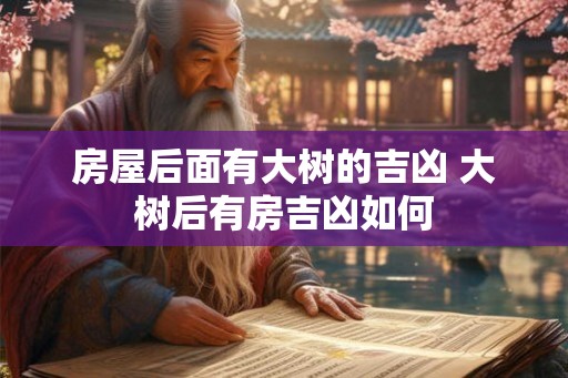 房屋后面有大树的吉凶 大树后有房吉凶如何