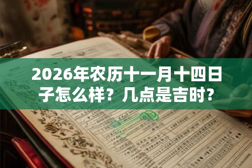 2026年农历十一月十四日子怎么样？几点是吉时？