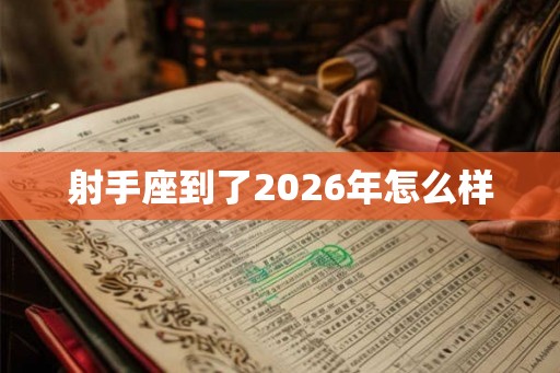 射手座到了2026年怎么样 射手座到了2026年怎么样
