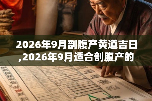 2026年9月剖腹产黄道吉日,2026年9月适合剖腹产的日子