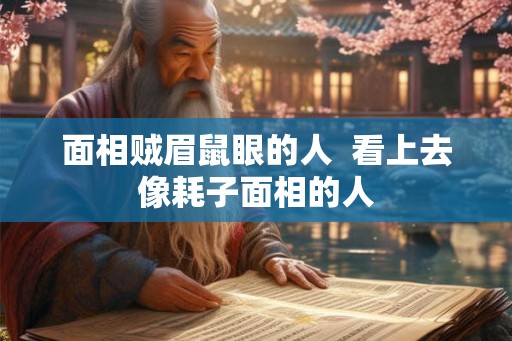 面相贼眉鼠眼的人  看上去像耗子面相的人