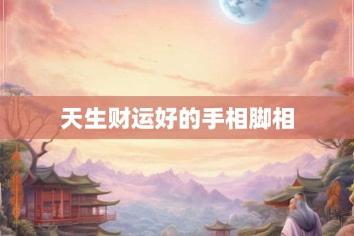 天生财运好的手相脚相