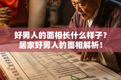 好男人的面相长什么样子？居家好男人的面相解析！