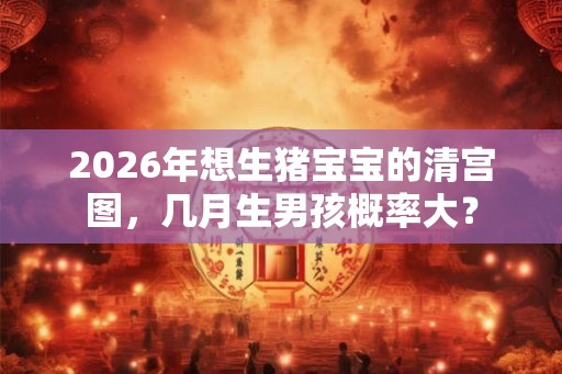 2026年想生猪宝宝的清宫图，几月生男孩概率大？
